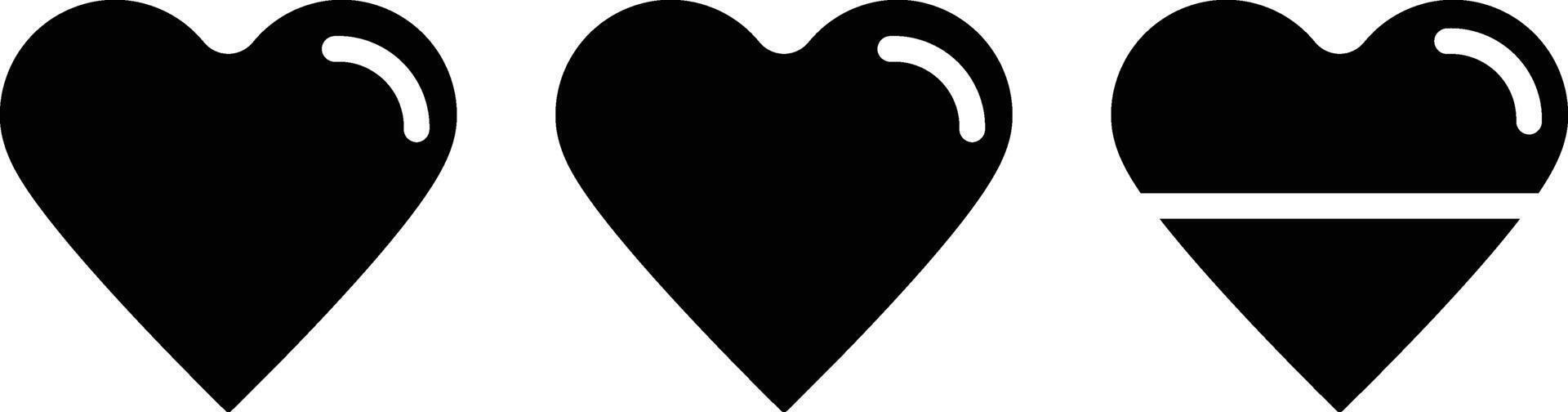 Life hearth solid glyph illustration vector