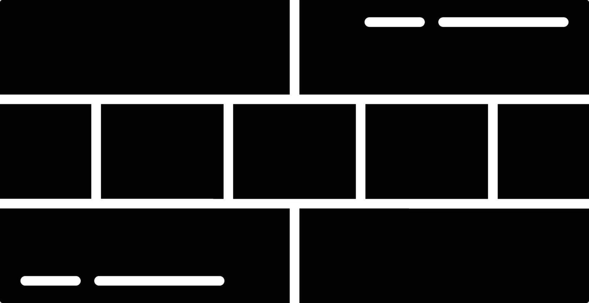 wall solid glyph illustration vector