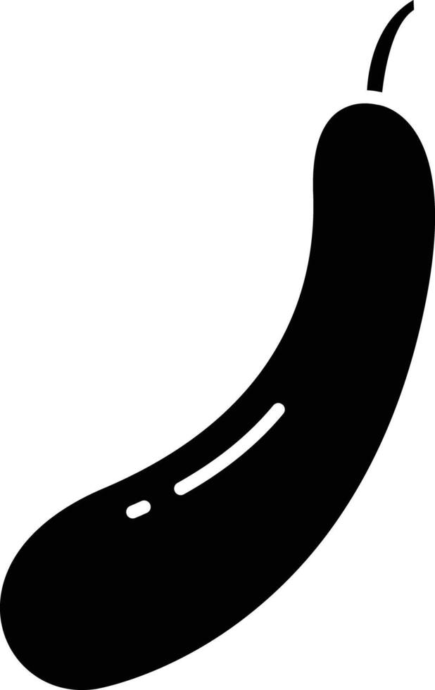 Bottle Gourd solid glyph illustration vector