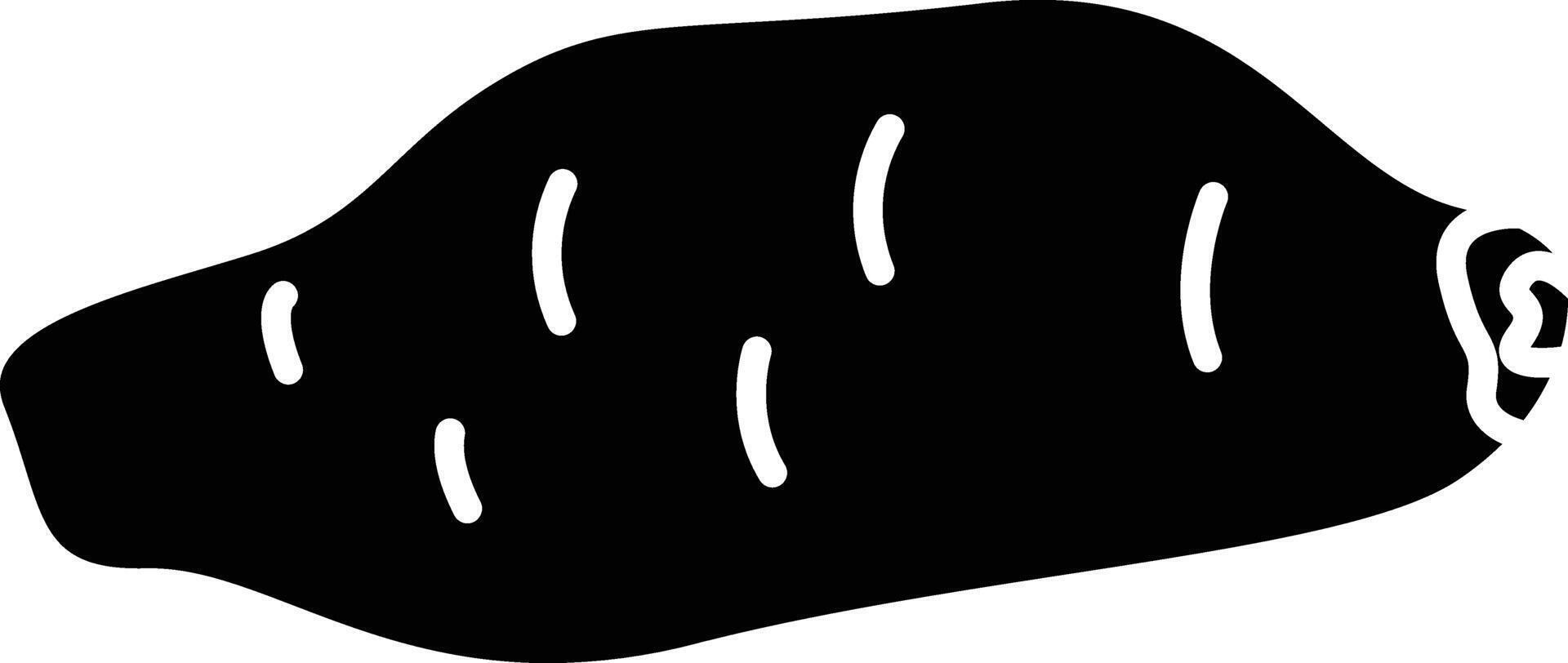Yam solid glyph illustration vector