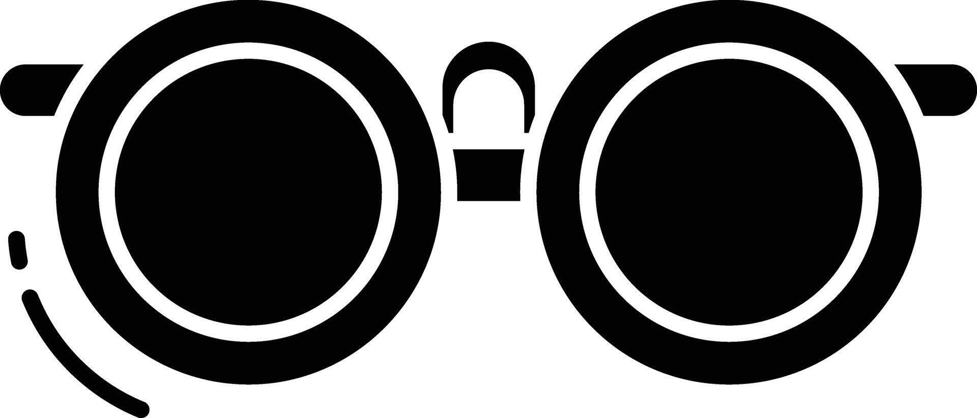 Sunglass solid glyph illustration vector