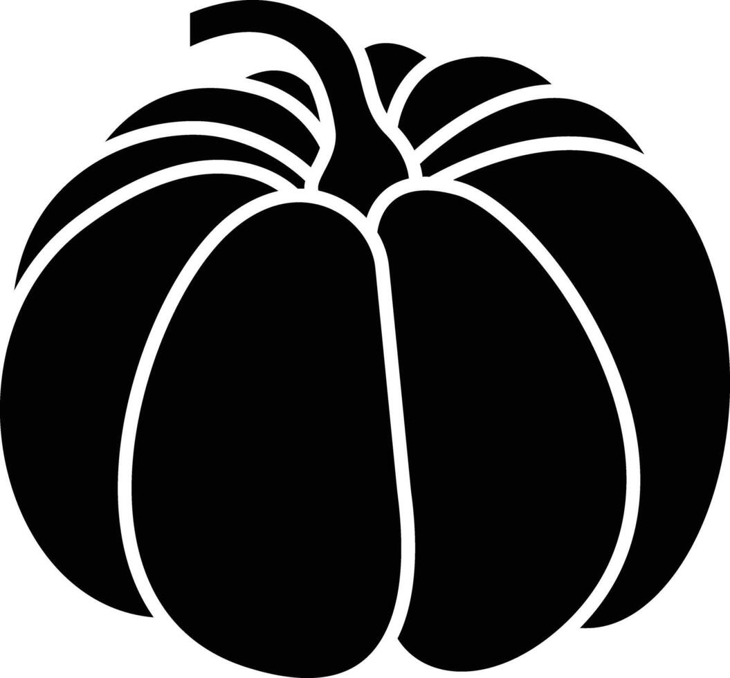Sweet Pumkin solid glyph illustration vector