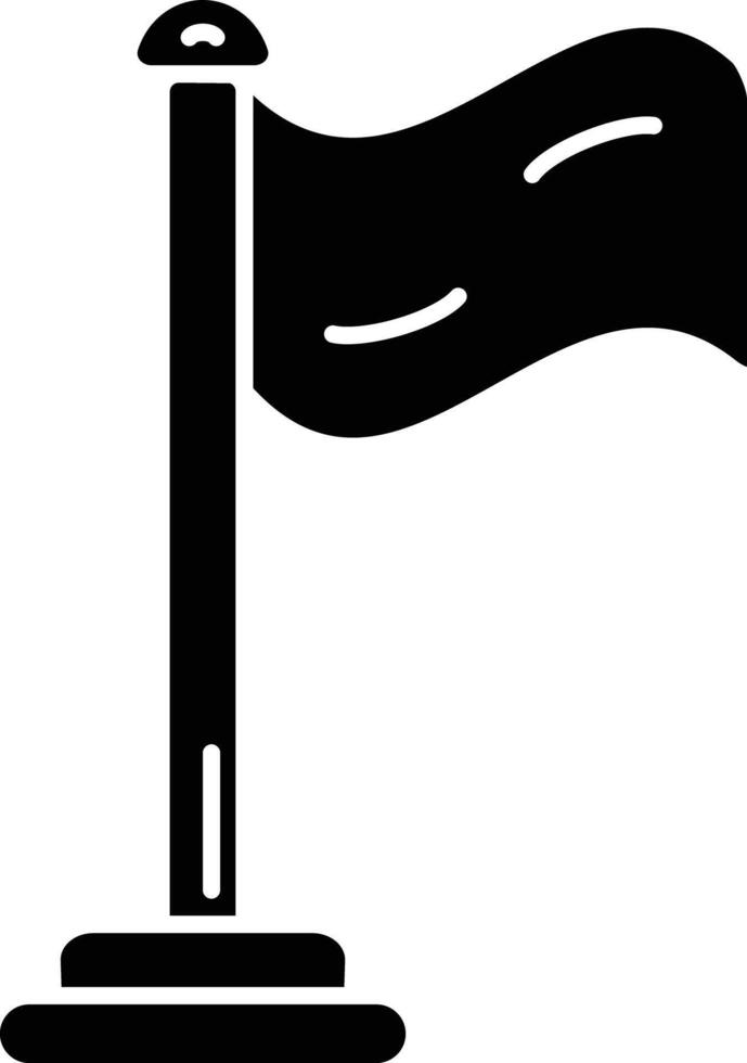 Flag solid glyph illustration vector