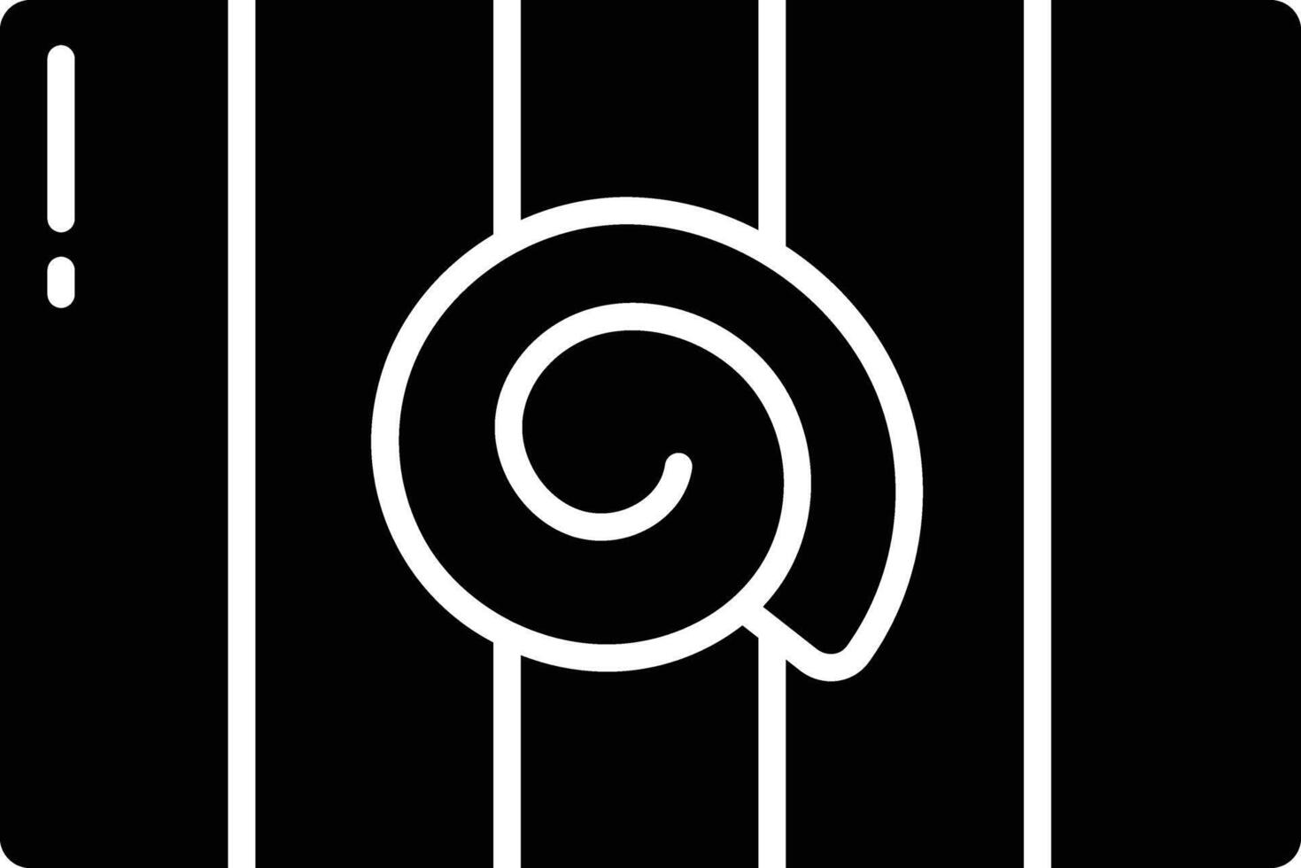 Boerewors solid glyph illustration vector