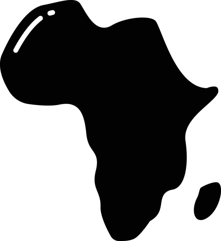Map solid glyph illustration vector