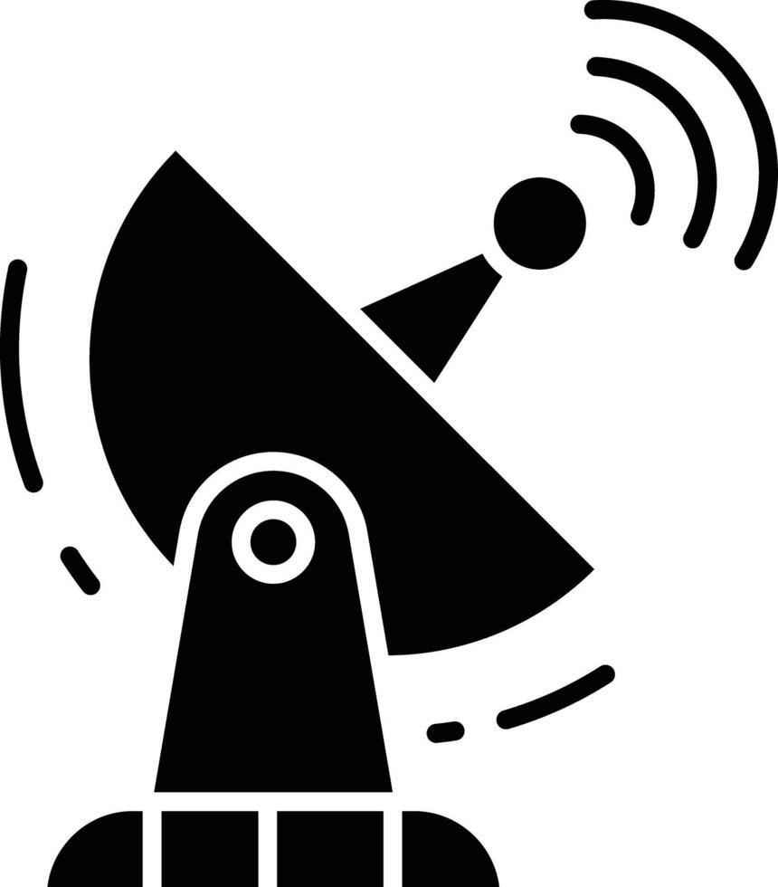 Dish solid glyph illustration vector