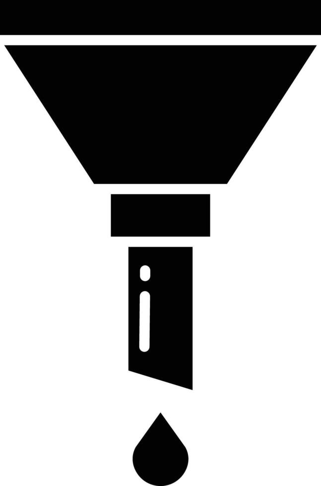 Filter solid glyph illustration vector