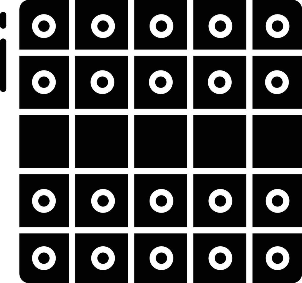 Chess solid glyph illustration vector