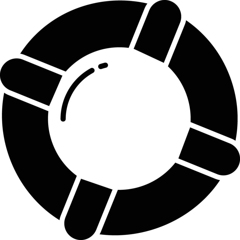 Buoy solid glyph illustration vector