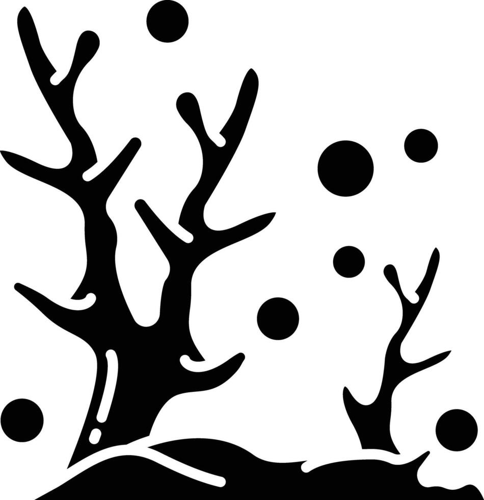 Finger Coral solid glyph illustration vector
