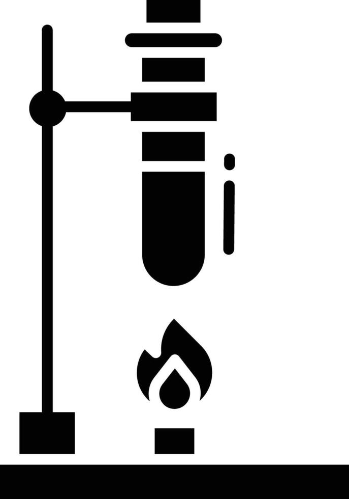 Test Tube solid glyph illustration vector