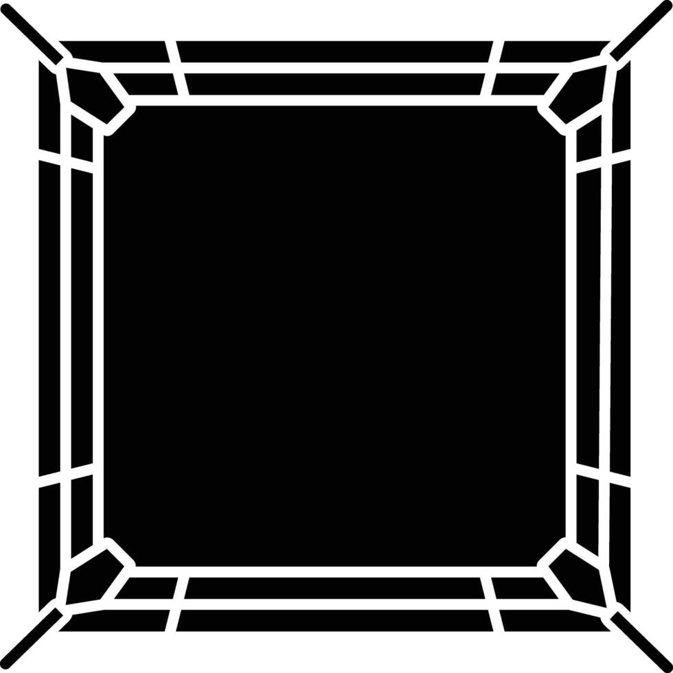 Boxing ring solid glyph illustration vector