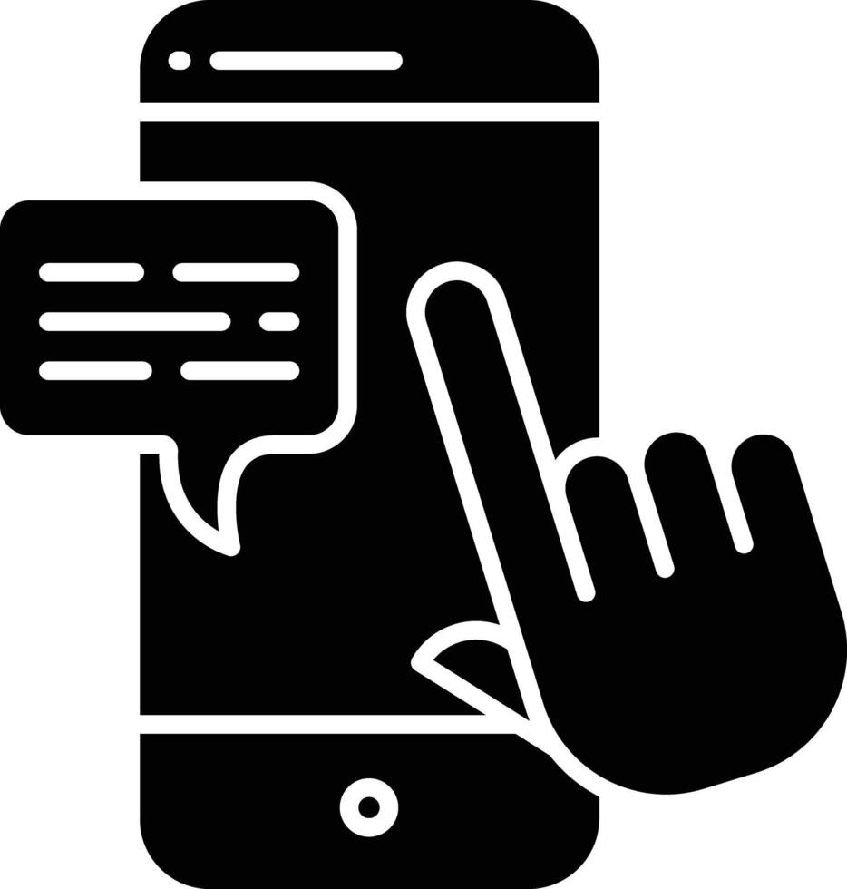 Testing solid glyph illustration vector