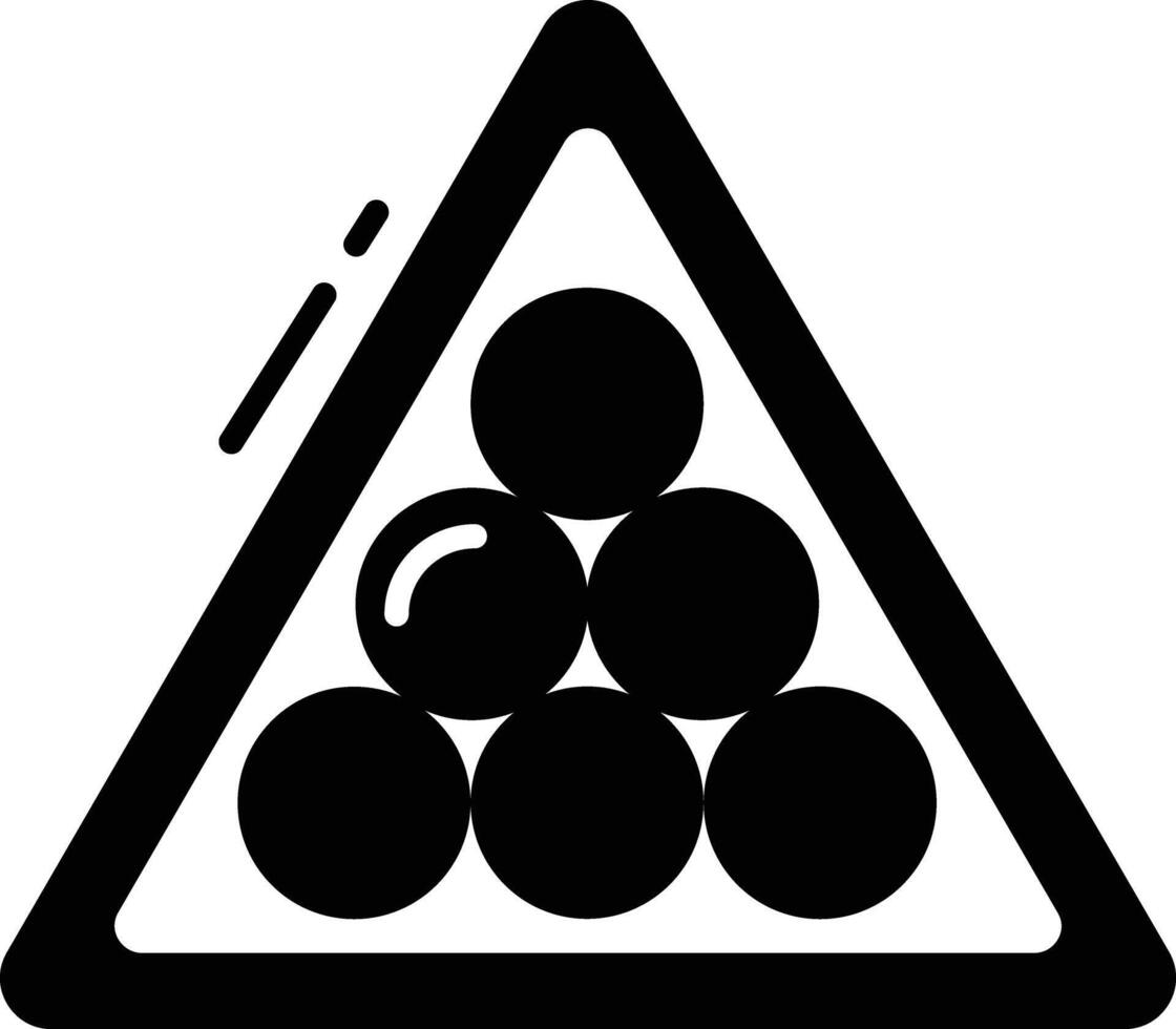 Billiards Set solid glyph illustration vector