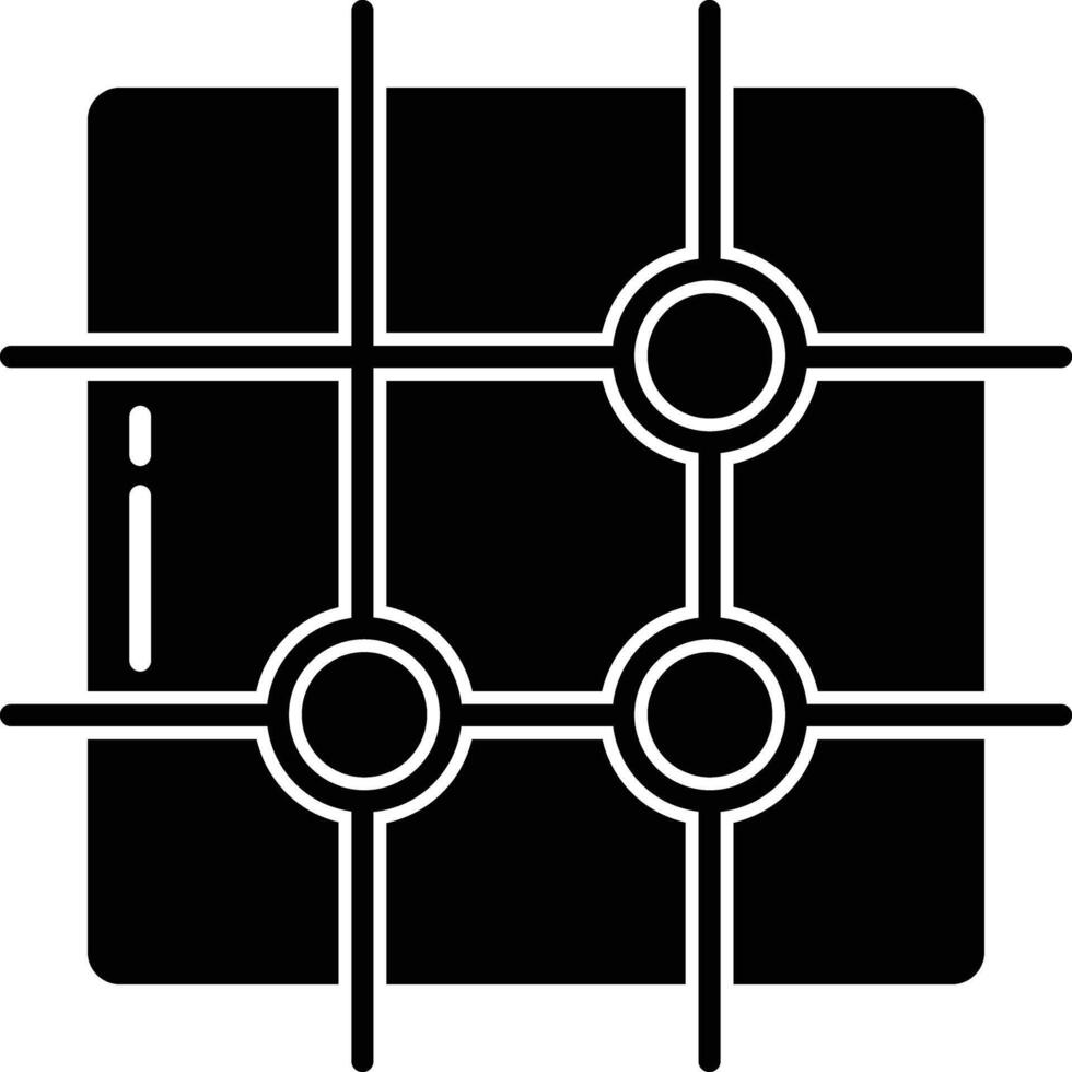 Go solid glyph illustration vector
