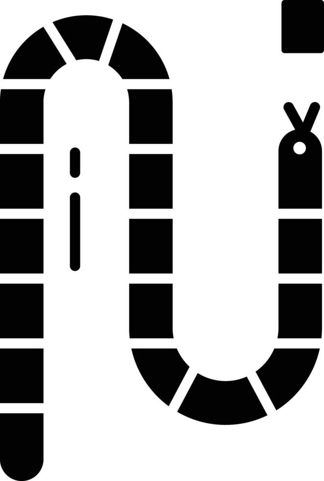 Snake solid glyph illustration vector