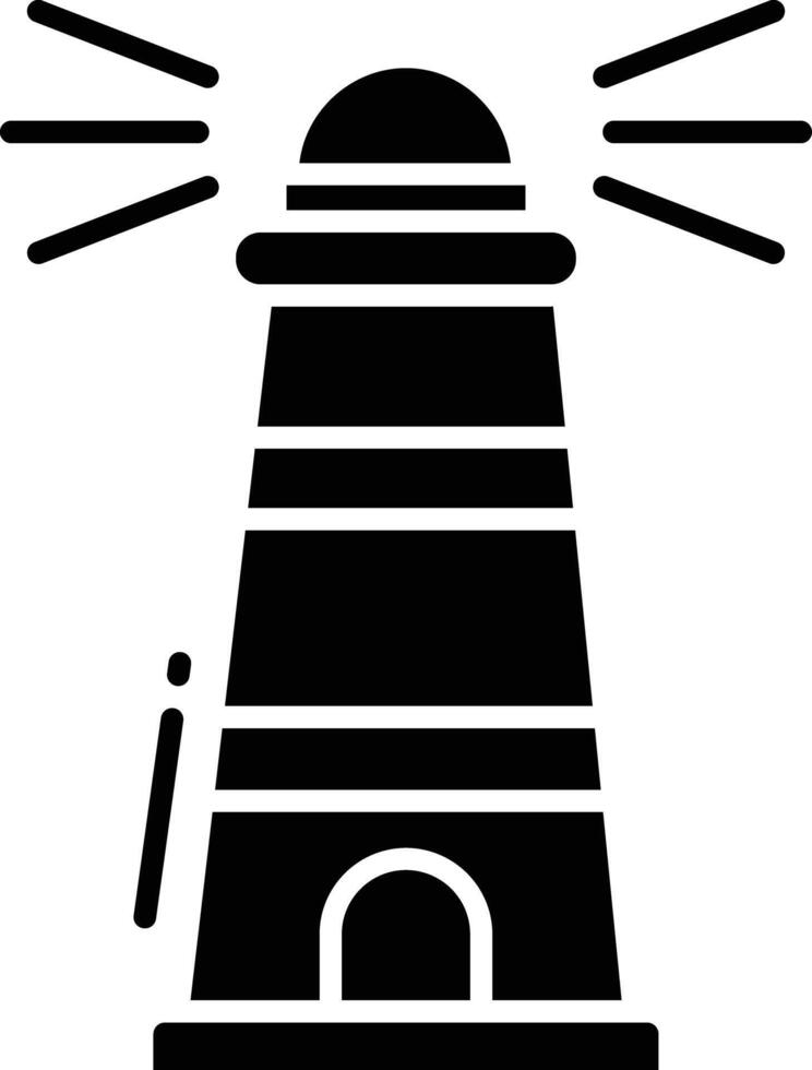 Light House solid glyph illustration vector