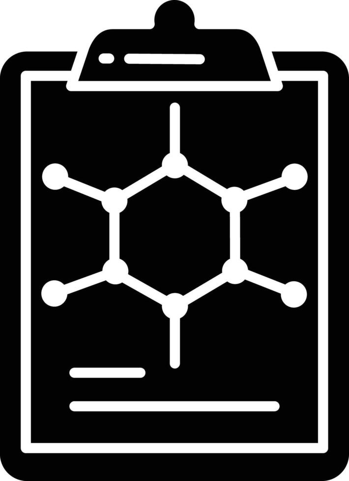 Sheet solid glyph illustration vector