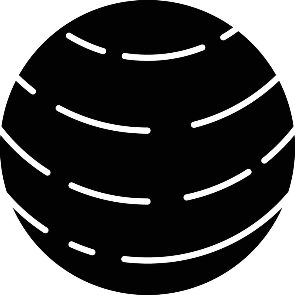 Neptune planet solid glyph illustration vector