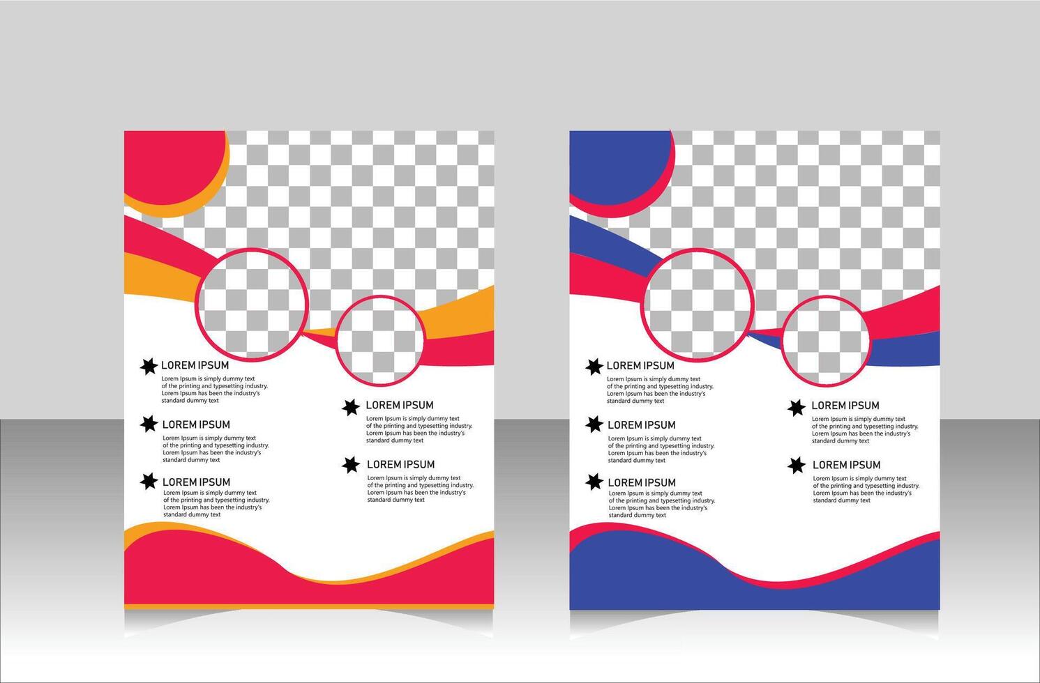 New Corporate Flyer Design Template. vector