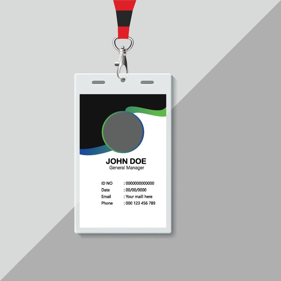 Corporate Id card design template vector