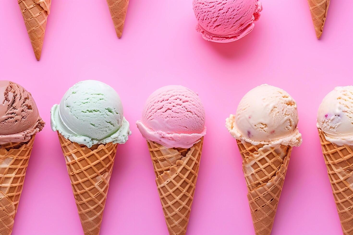Set of cream photo