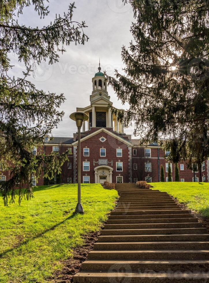 Historic Stuyvesant Hall used as a residential building at Ohio Wesleyan University in Delaware, OH photo