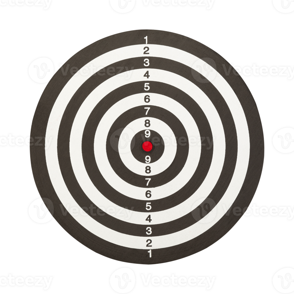 Dartboard, cutout, full depth of field png