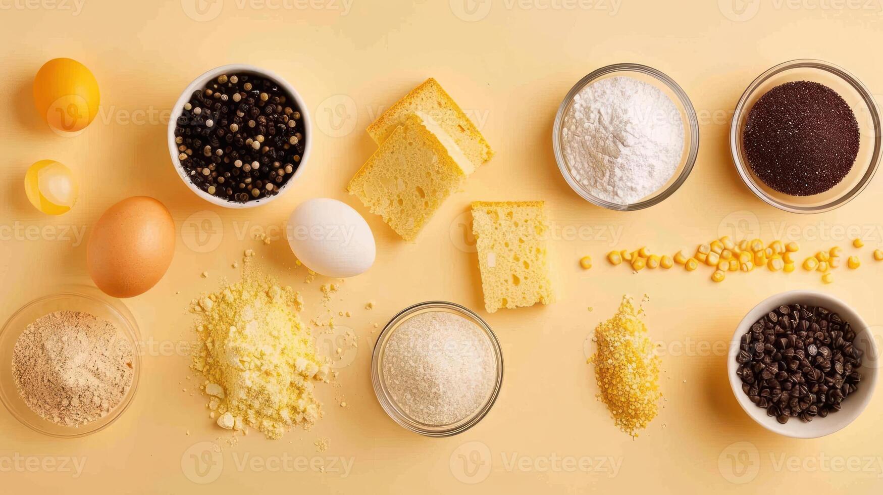 a table topped with bowls filled with different types of food photo