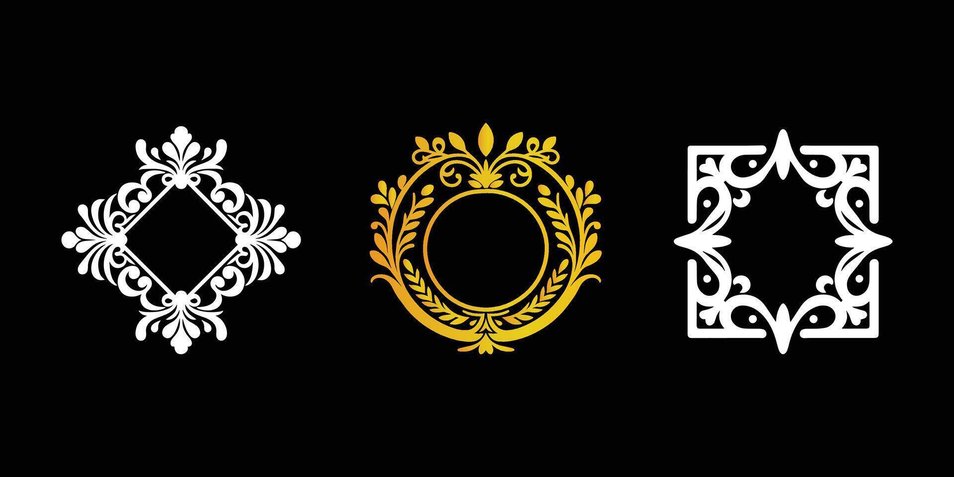 frame and border set vector