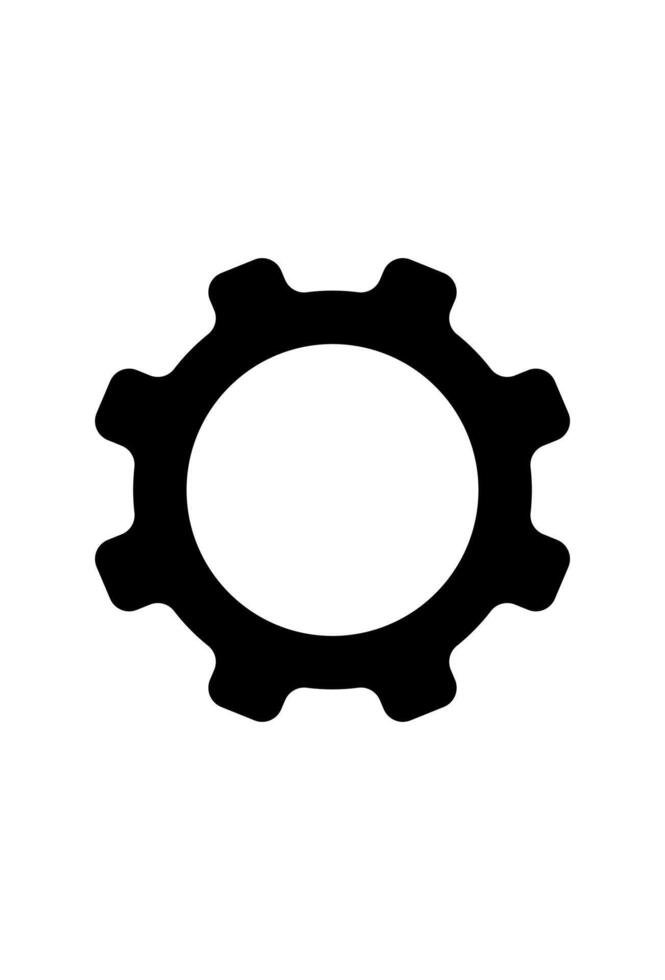 simple settings icon . gear symbol vector