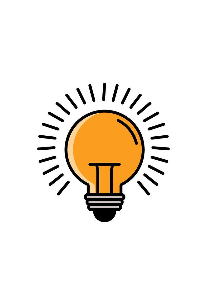 icon light bulb. light bulb symbol vector