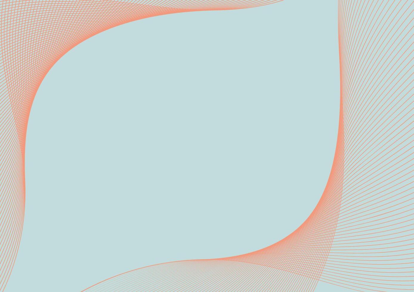 a blue and orange abstract background with a curved line vector