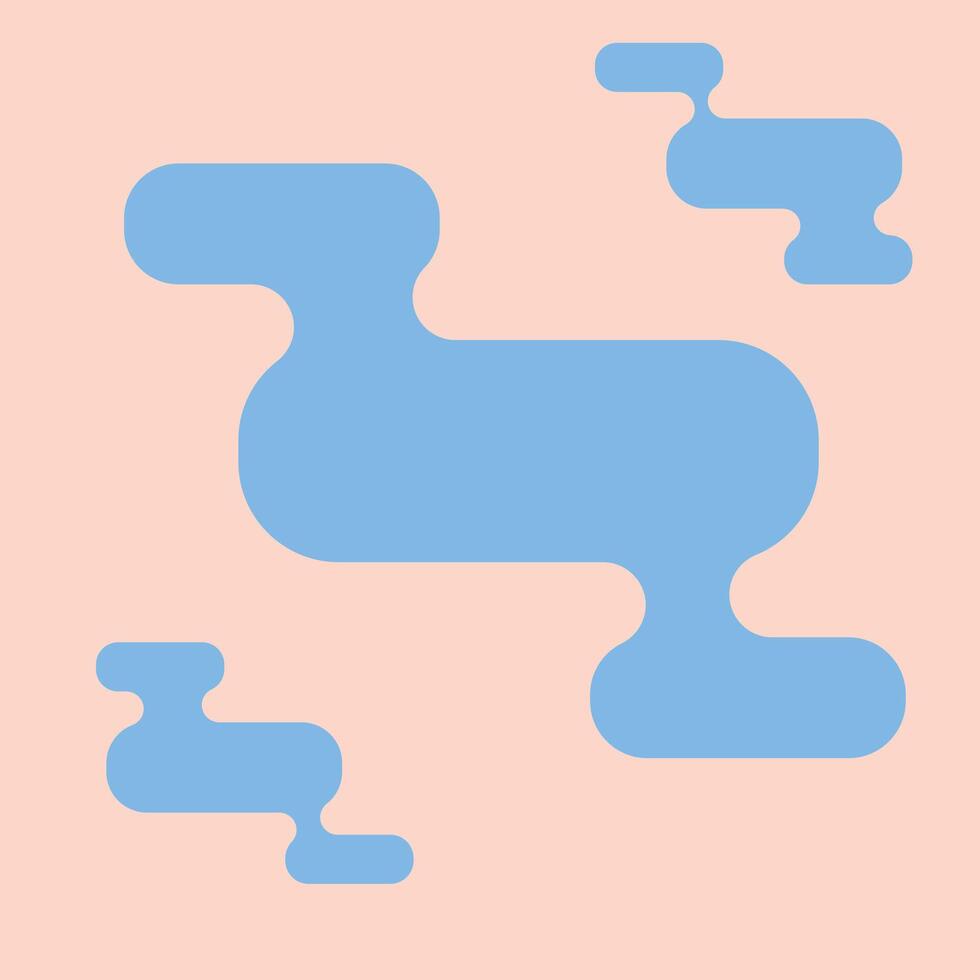 a blue and white abstract design with a line of bubbles vector