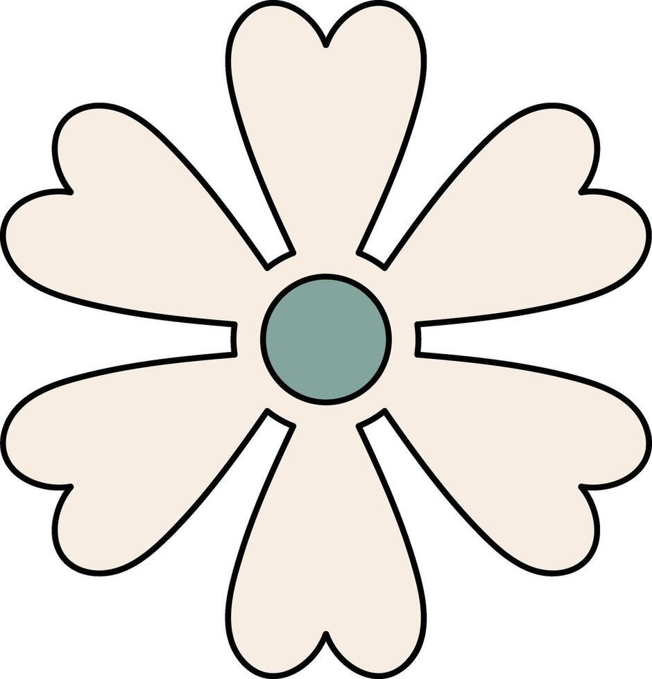 Minimalis, simple flower illustration designs best for creative projects vector