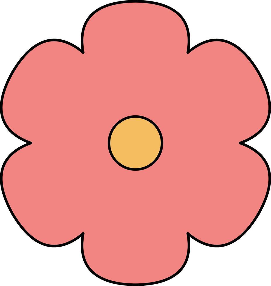 Minimalis, simple flower illustration designs best for creative projects vector