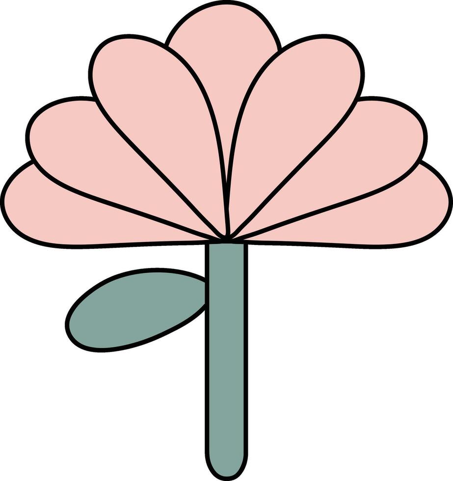 Minimalis, simple flower illustration designs best for creative projects vector