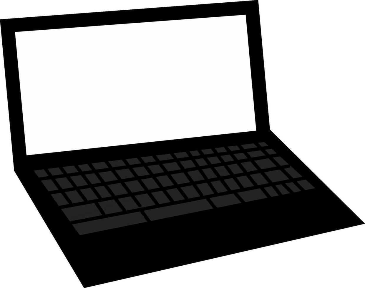 Laptop computer cpu monitor icon. Fit for presentation in the office. vector