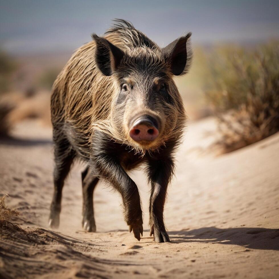 Wild Boar with tusks Hog WIldlife photo
