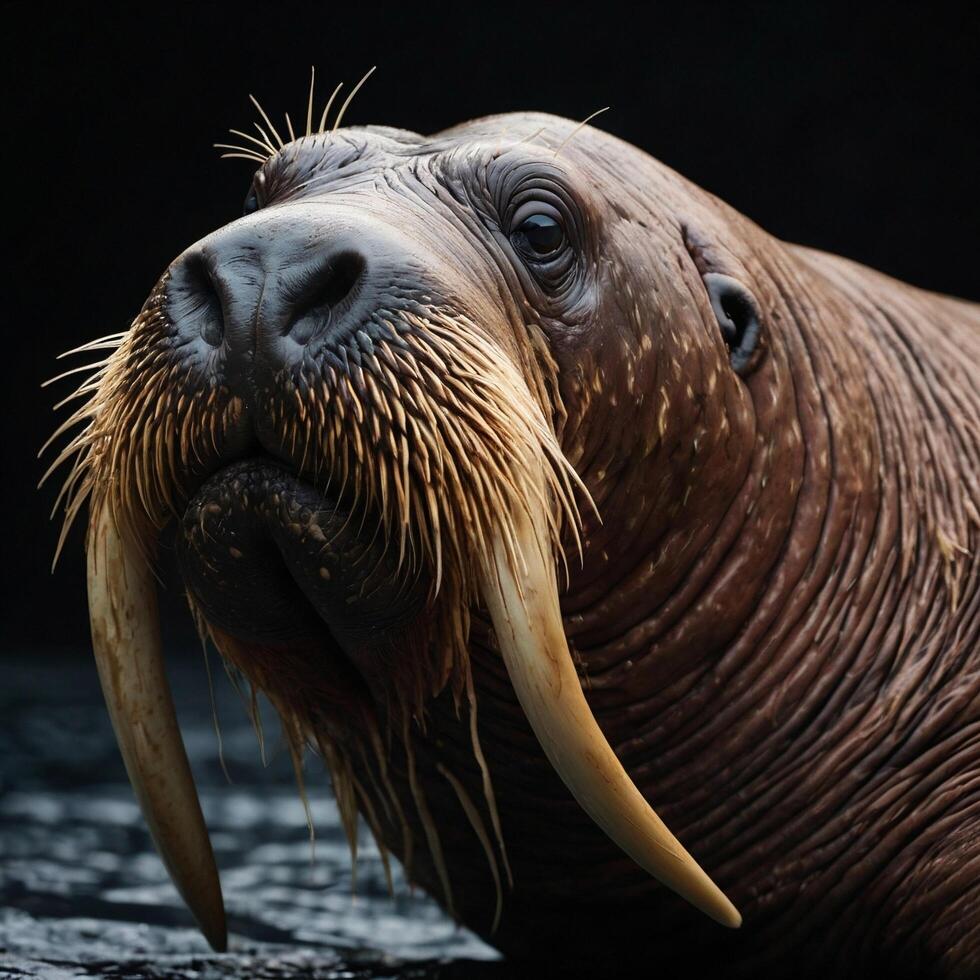 Big Walrus Sea Mammal Marine Animal photo