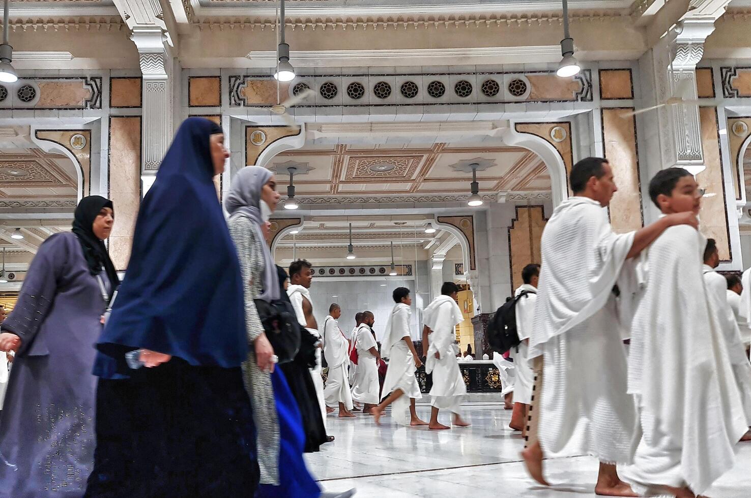 Mecca, Saudi Arabia on February 25, 2024. One of the mandatory conditions for Umrah is Sa'i, photo