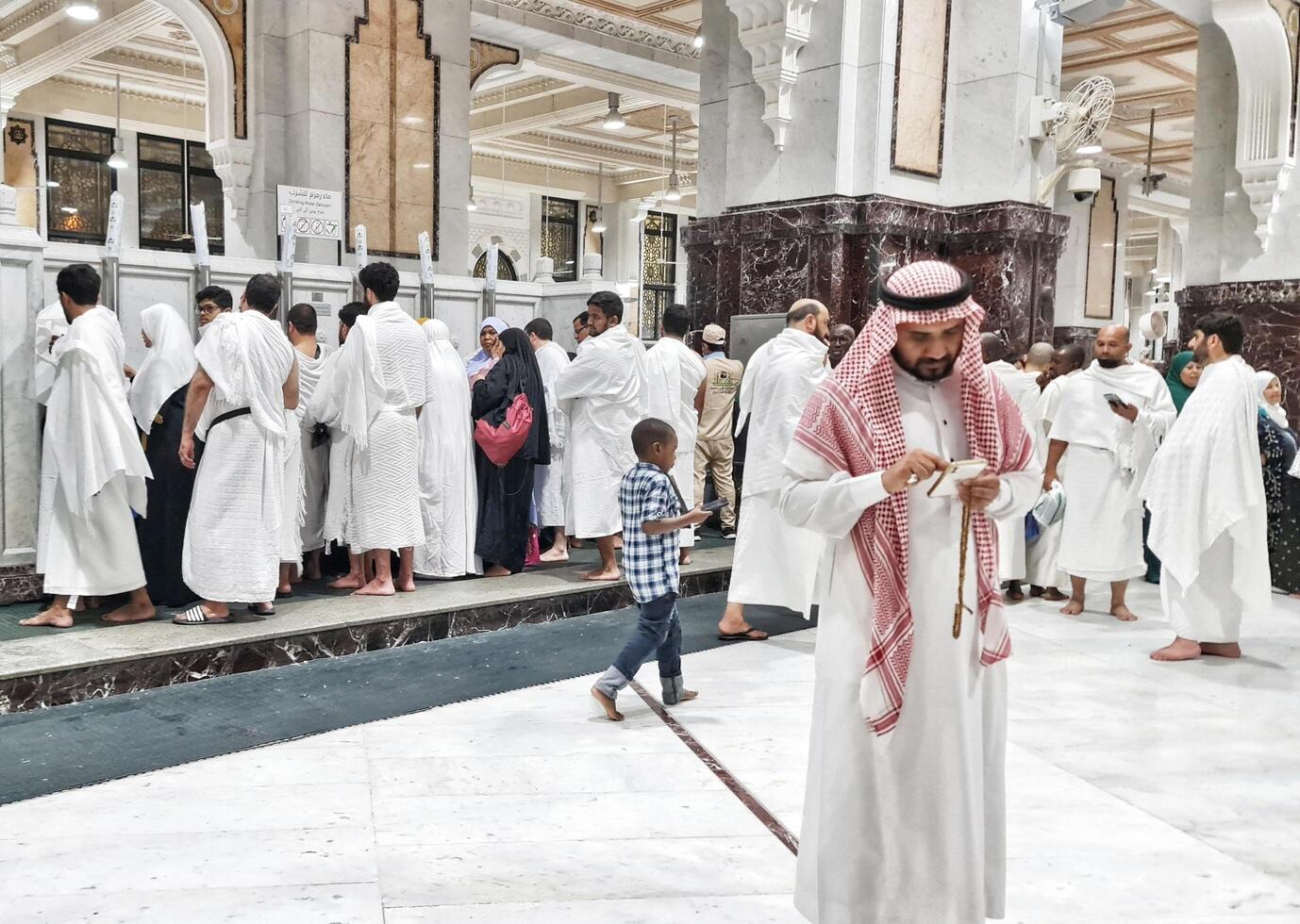 Mecca, Saudi Arabia on February 25, 2024. One of the mandatory conditions for Umrah is Sa'i, photo