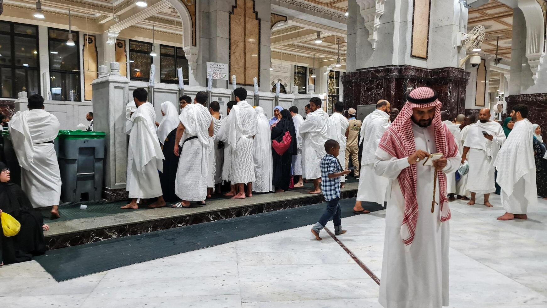 Mecca, Saudi Arabia on February 25, 2024. One of the mandatory conditions for Umrah is Sa'i, photo