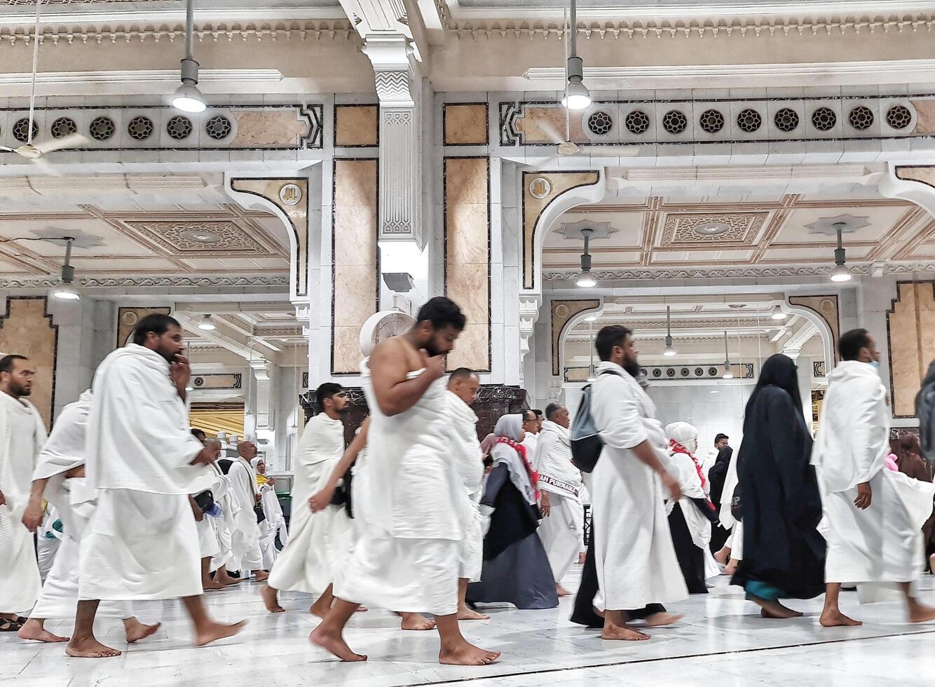 Mecca, Saudi Arabia on February 25, 2024. One of the mandatory conditions for Umrah is Sa'i, photo