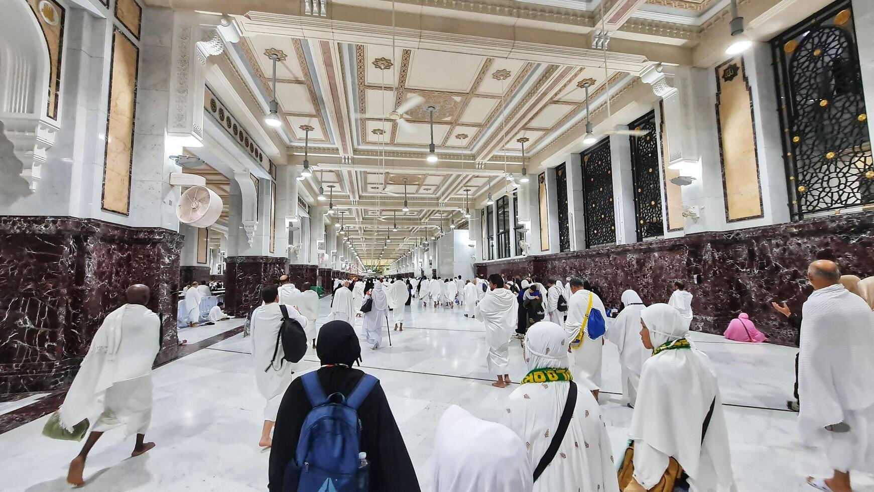 Mecca, Saudi Arabia on February 25, 2024. One of the mandatory conditions for Umrah is Sa'i, photo