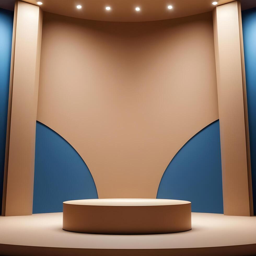 Elegant and Creative Podium 3D model photo
