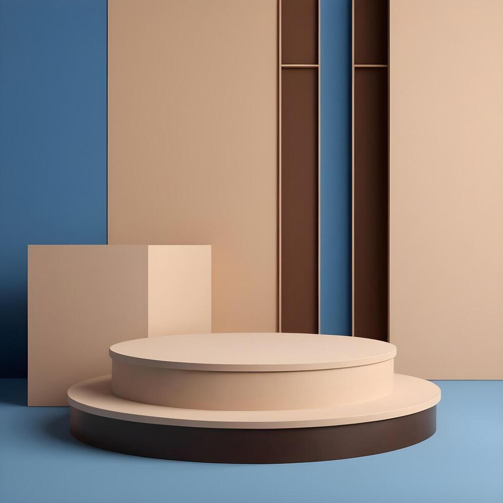 Elegant and Creative Podium 3D model photo