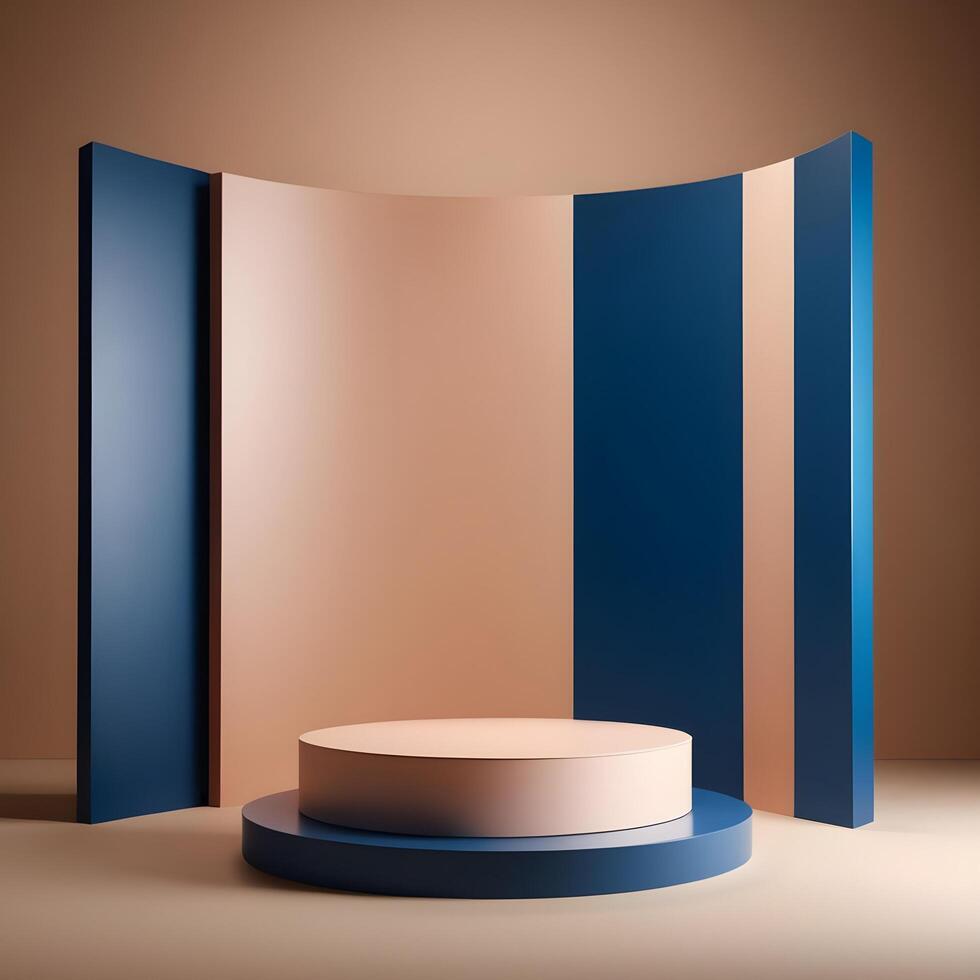 Elegant and Creative Podium 3D model photo