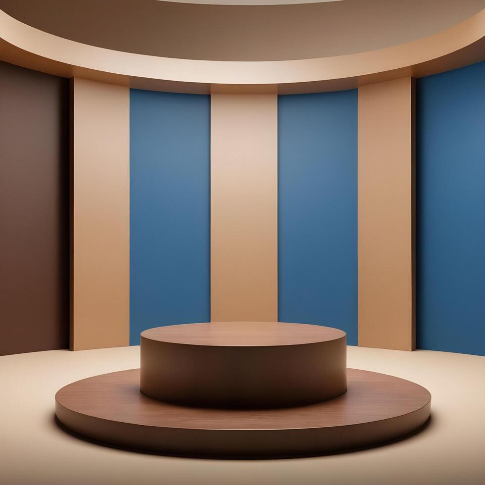 Elegant and Creative Podium 3D model photo