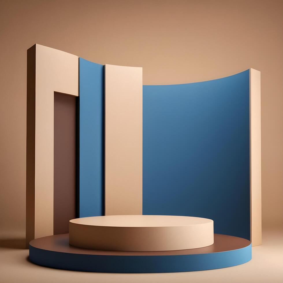 3D product Podium Rendering photo